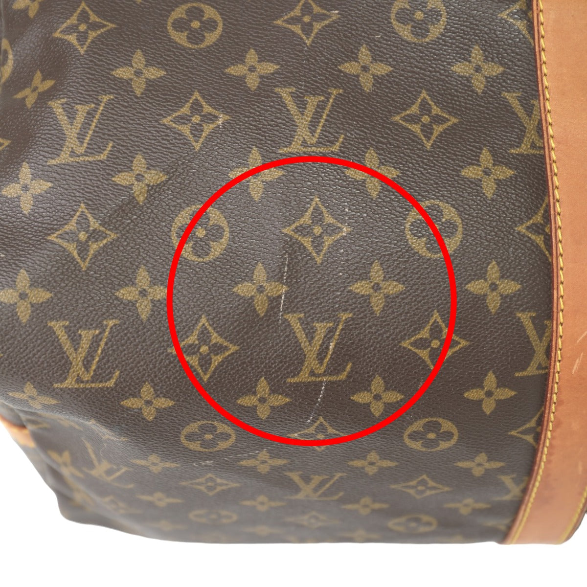 ルイヴィトン LOUIS VUITTON ボストンバッグ
 旅行かばん モノグラム キーポル・バンドリエール55 モノグラムキャンバス M41414 ブラウン LV
 【SS】
 【中古】