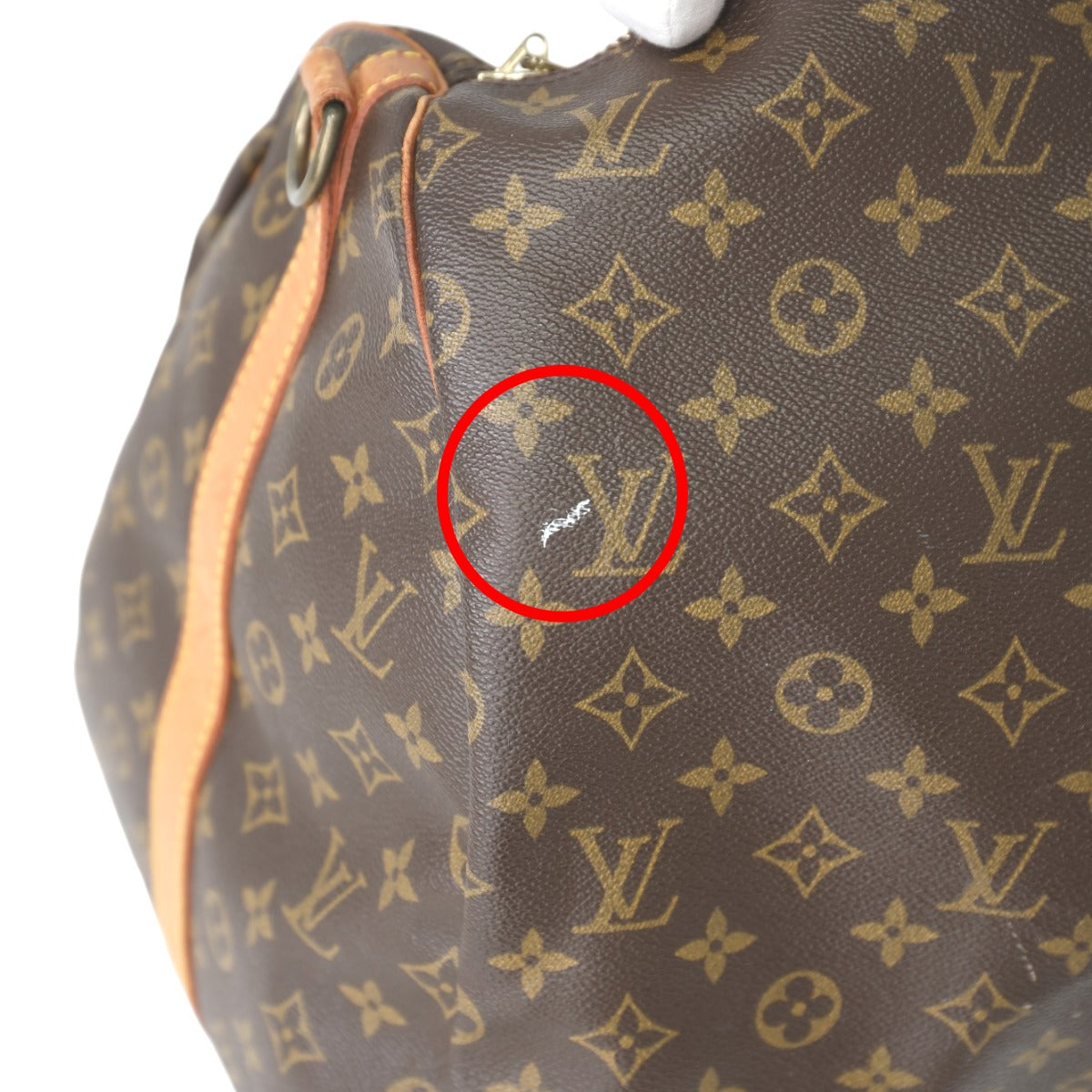 ルイヴィトン LOUIS VUITTON ボストンバッグ
 旅行かばん モノグラム キーポル・バンドリエール55 モノグラムキャンバス M41414 ブラウン LV
 【SS】
 【中古】