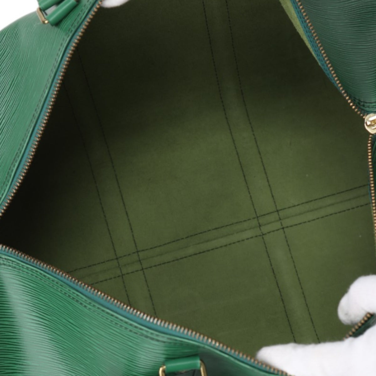 Louis Vuitton Boston Bag
 Epi Keepall 50 Travel Bag, Epi Leather, M42964, Borneo Green, LV
 [SS]
 【second hand】 