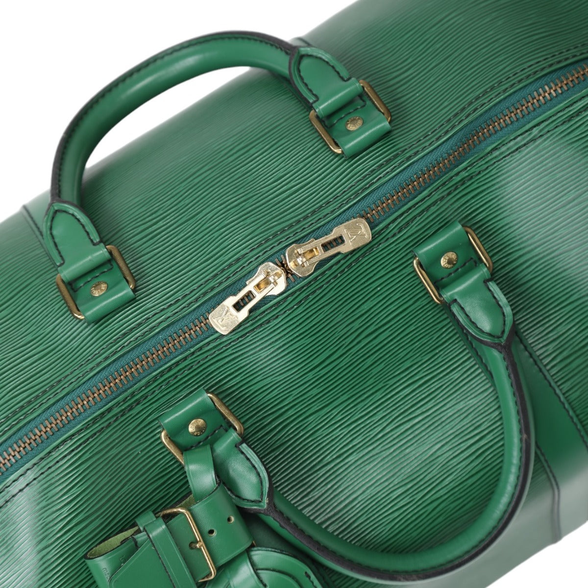 Louis Vuitton Boston Bag
 Epi Keepall 50 Travel Bag, Epi Leather, M42964, Borneo Green, LV
 [SS]
 【second hand】 