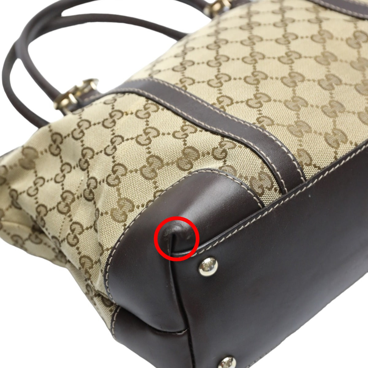 GUCCI Tote Bag
 Handbag GG Pattern Canvas GG Canvas 257069 Beige [SS]
 【second hand】