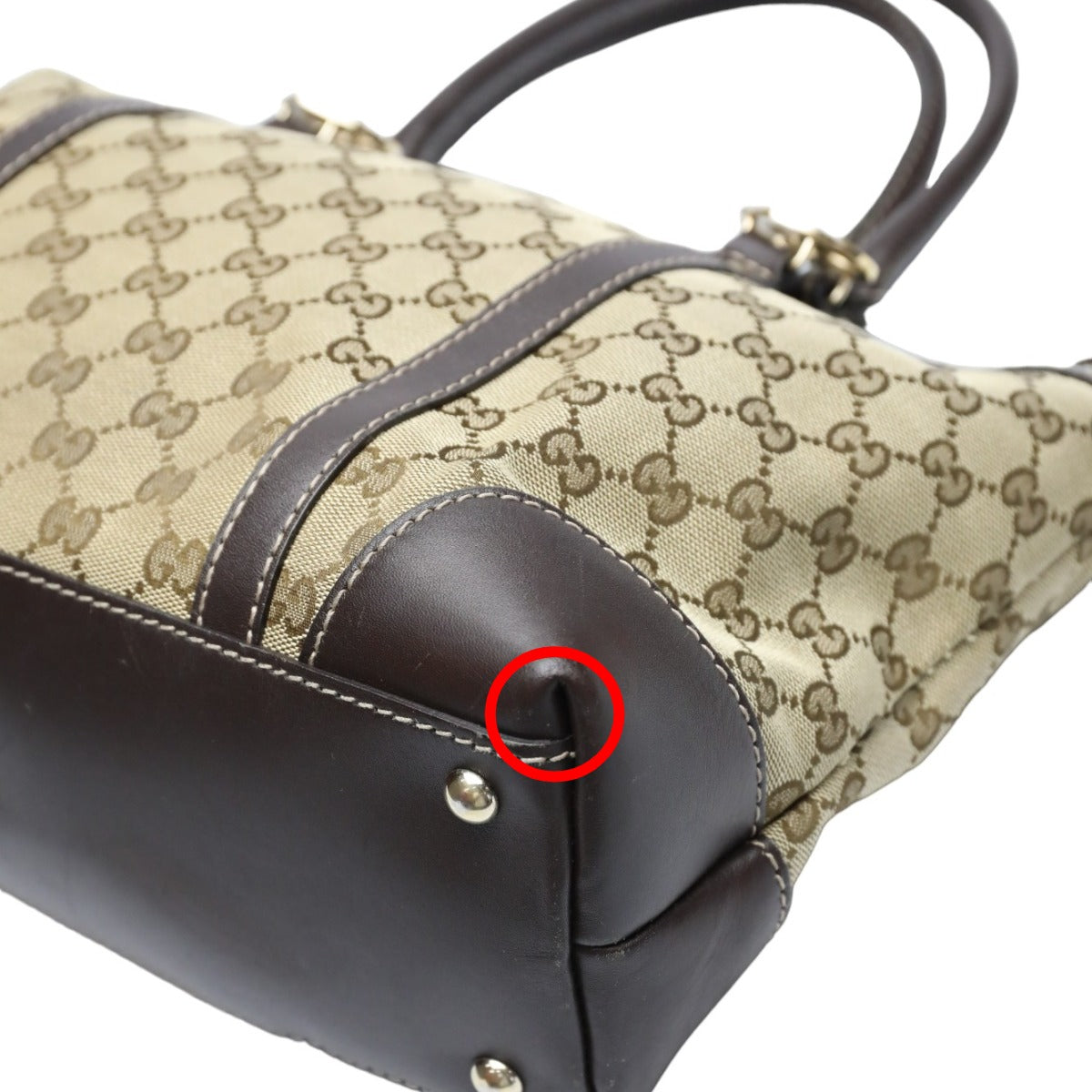 GUCCI Tote Bag
 Handbag GG Pattern Canvas GG Canvas 257069 Beige [SS]
 【second hand】