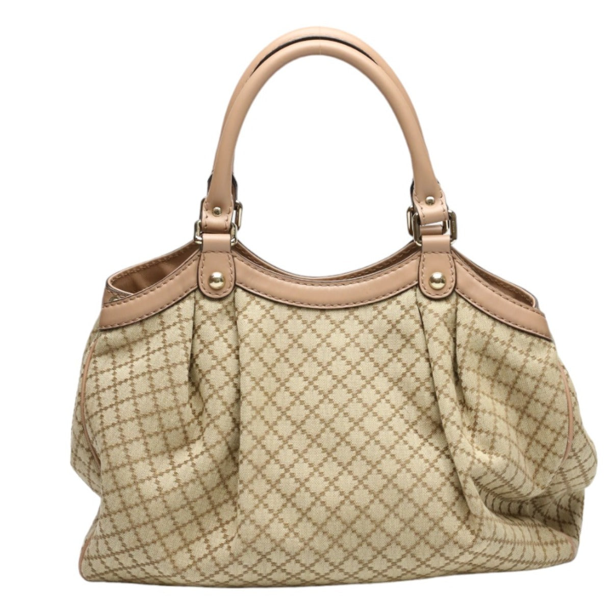 GUCCI Tote Bag
 Handbag Diamante Canvas GG Canvas 211944 Beige [SS]
 【second hand】 