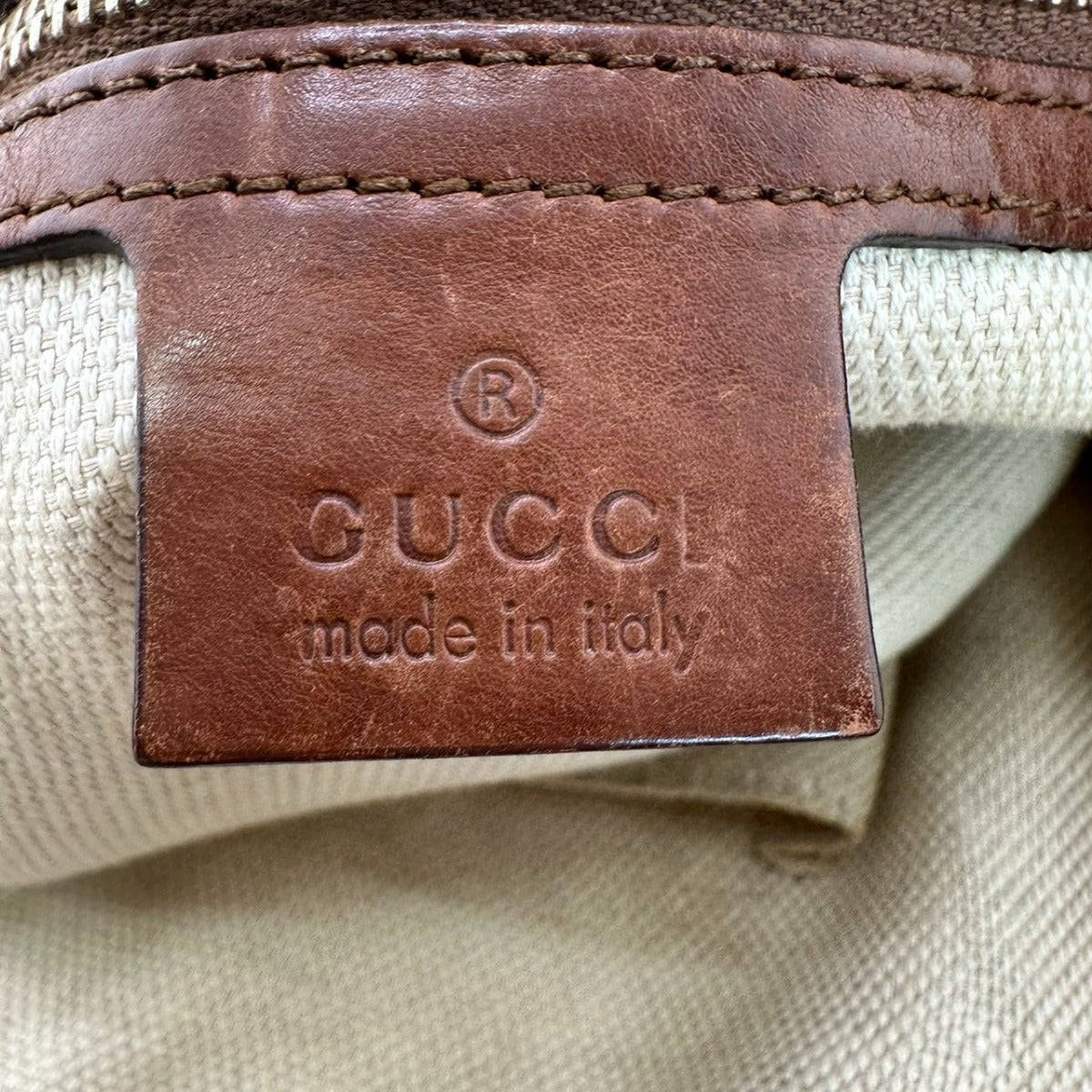 GUCCI Tote Bag
 2WAY Shoulder Bag Diamante Canvas 282346 Antique Brown [SS]
 【second hand】 