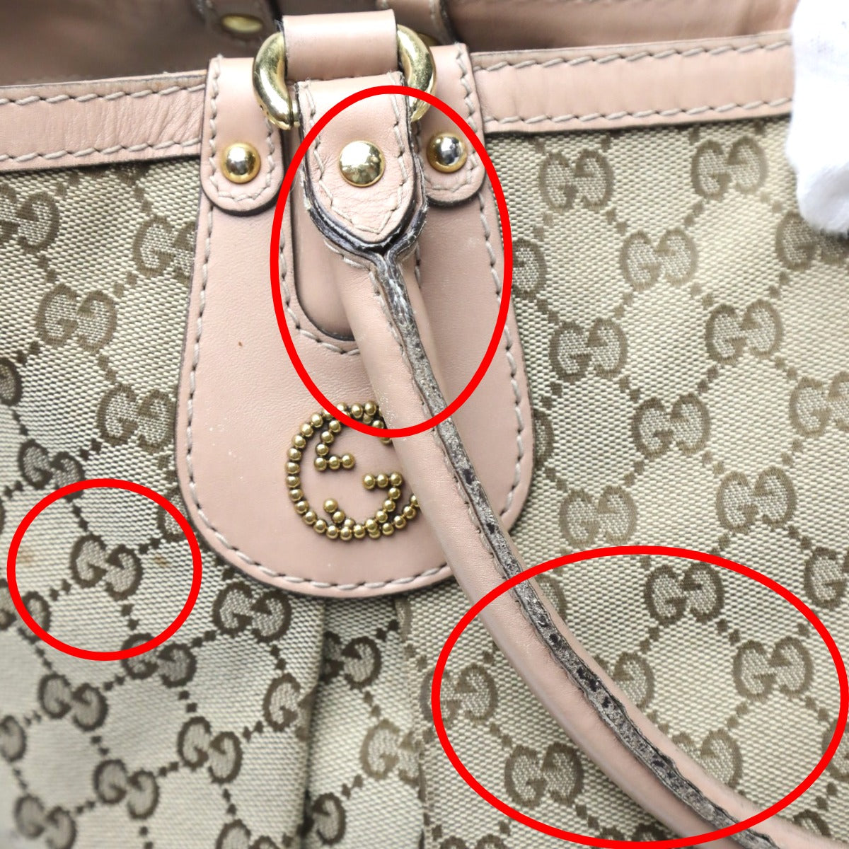 GUCCI Tote Bag
 Handbag GG Pattern Canvas GG Canvas 269951 Beige [SS]
 【second hand】 