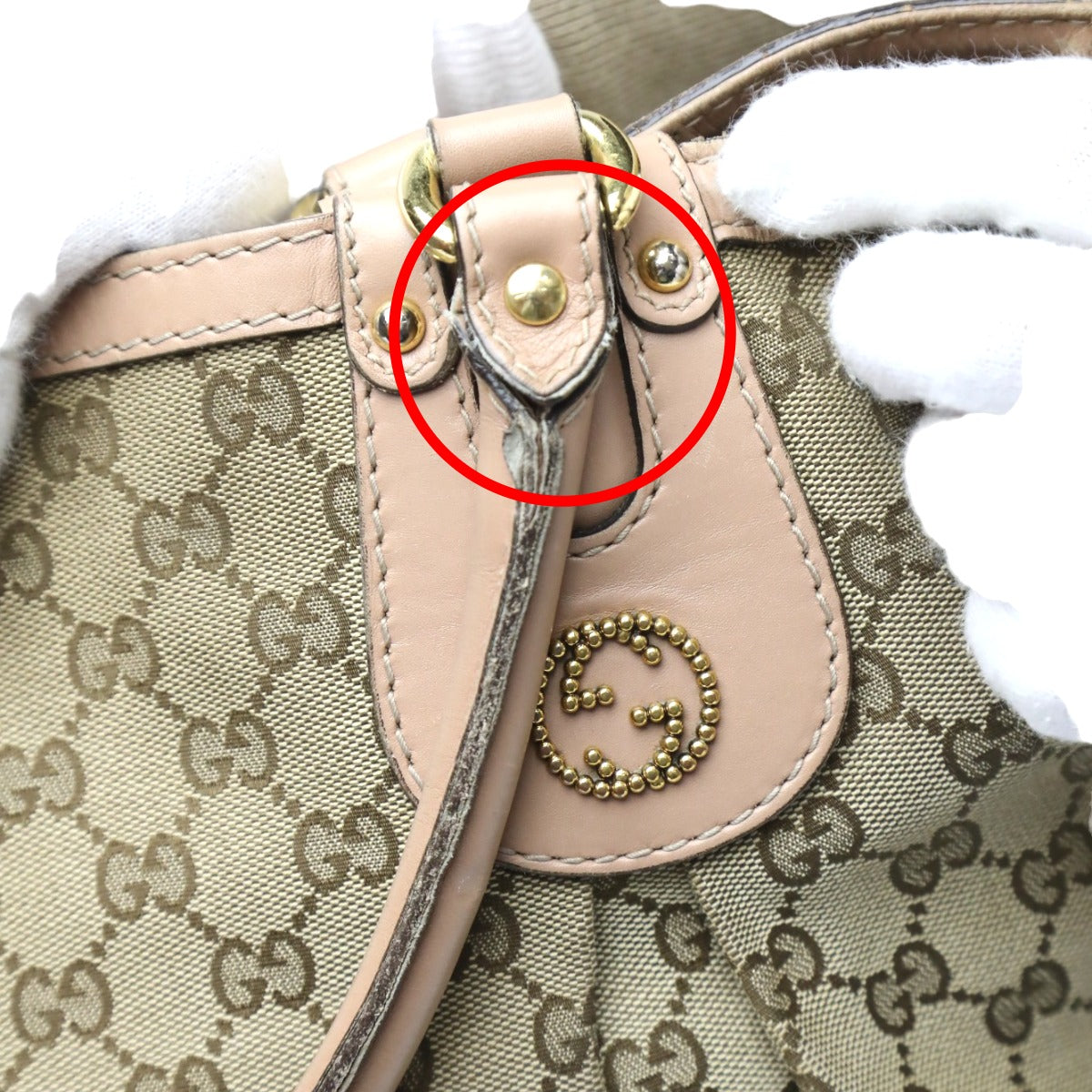 GUCCI Tote Bag
 Handbag GG Pattern Canvas GG Canvas 269951 Beige [SS]
 【second hand】 