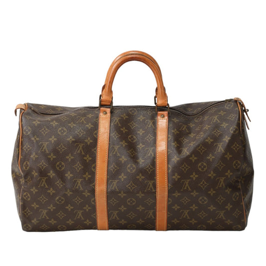 Louis Vuitton Boston Bag
 Keepall 50 Monogram Travel Bag Monogram Canvas M41426 Brown LV
 [SS]
 【second hand】 