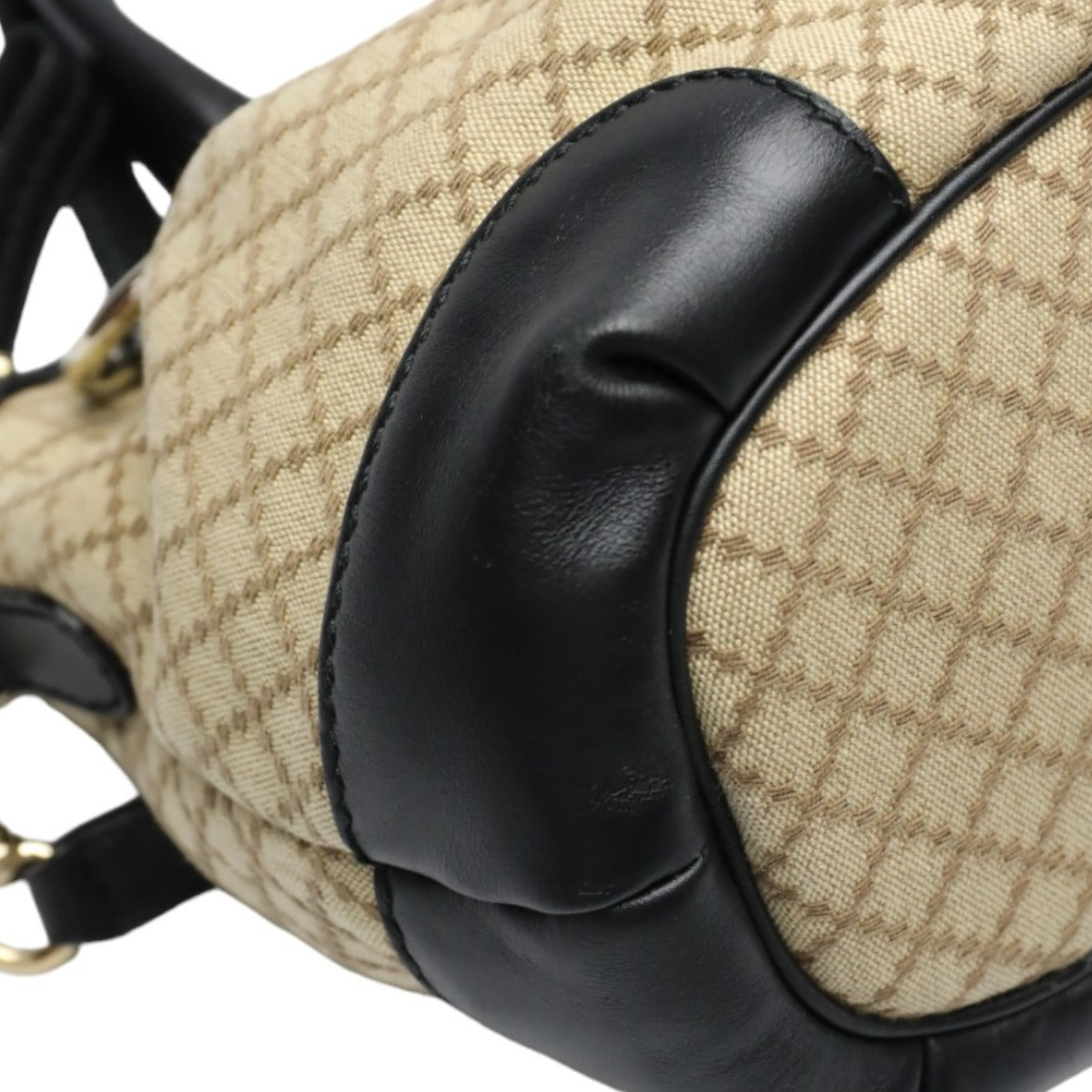 GUCCI shoulder bag
 2WAY Shoulder Bag Diamante Canvas 247902 Black x Beige [SS]
 【second hand】 