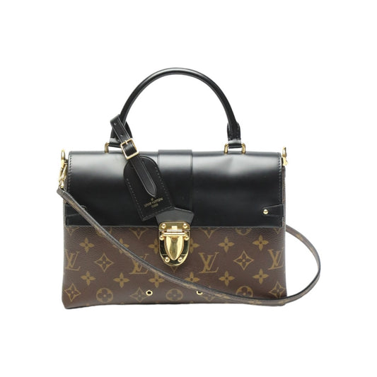 ルイヴィトン LOUIS VUITTON ショルダーバッグ
 2WAYバッグ モノグラム ワンハンドル　フラップバッグ モノグラムキャンバス M43125 ブラウン LV
 【SS】
 【中古】