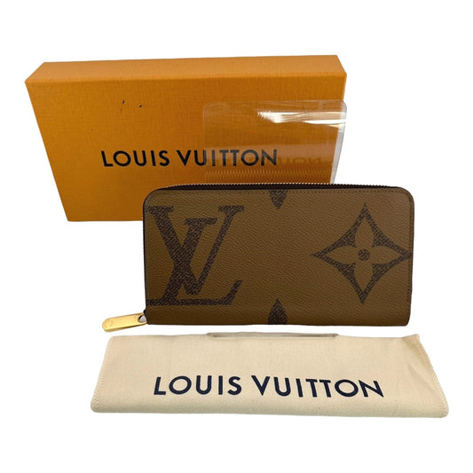 Louis Vuitton LOUIS VUITTON Long Wallet
 Giant Reverse Monogram Zippy Wallet Monogram Canvas M69353 Brown LV
 [SS]
 【second hand】 