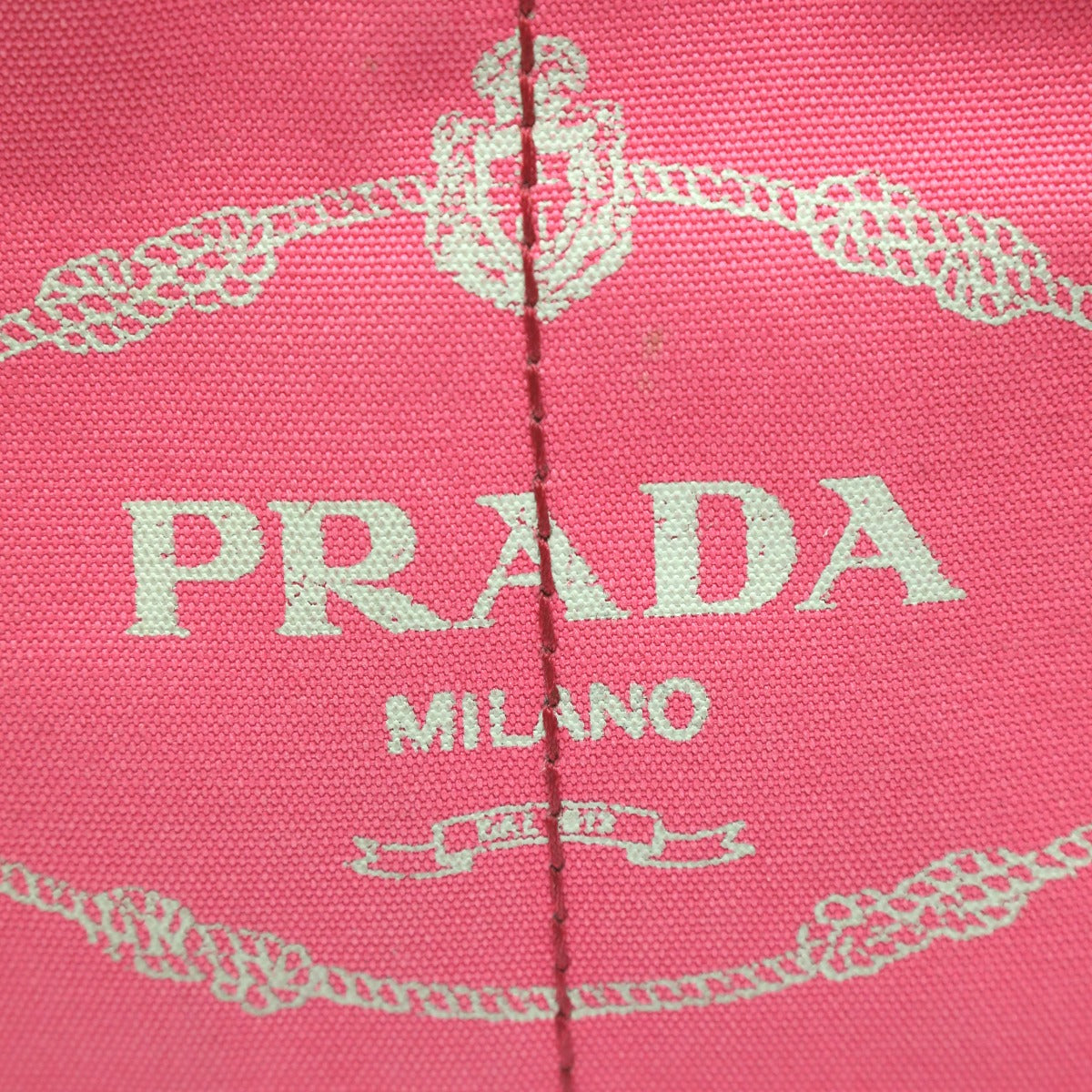 プラダ PRADA トートバッグ
 ハンドバック カナパ カナパミニトート キャンバス 1BG439 ピンク 【SS】
 【中古】