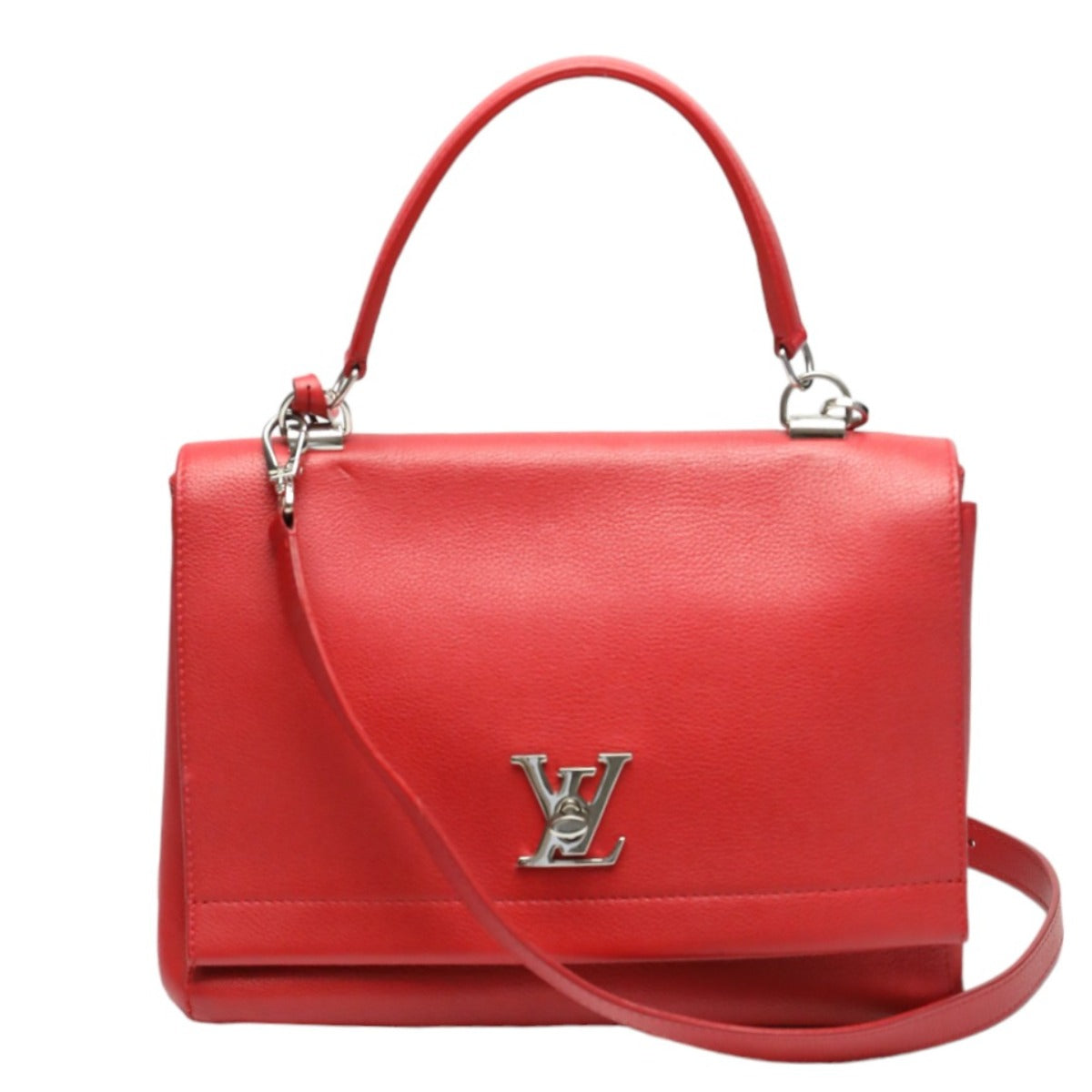 ルイヴィトン LOUIS VUITTON ショルダーバッグ
 ハンドバッグ カーフ ロックミーⅡ グレインカーフレザー M50363 ルビー LV
 【SS】
 【中古】