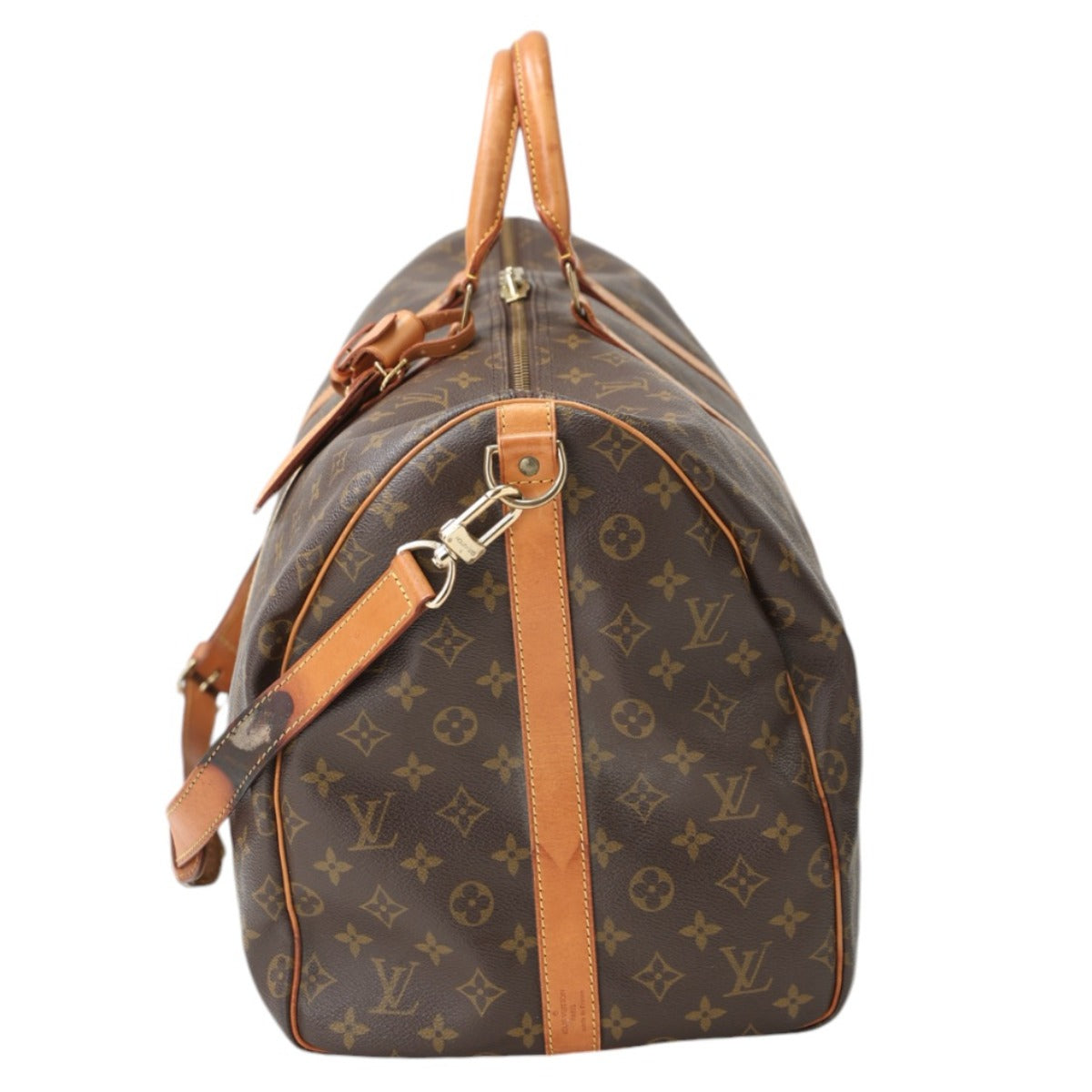 ルイヴィトン LOUIS VUITTON ボストンバッグ
 旅行カバン モノグラム  キーポル・バンドリエール55 モノグラムキャンバス M41414 ブラウン LV
 【SS】
 【中古】