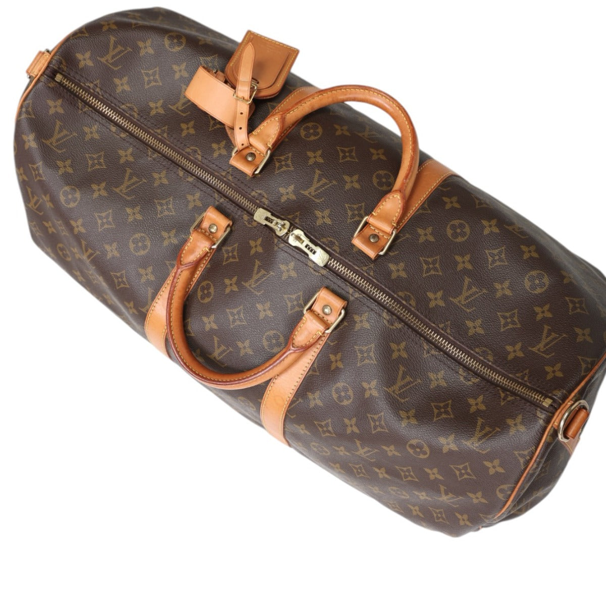 ルイヴィトン LOUIS VUITTON ボストンバッグ
 旅行カバン モノグラム  キーポル・バンドリエール55 モノグラムキャンバス M41414 ブラウン LV
 【SS】
 【中古】