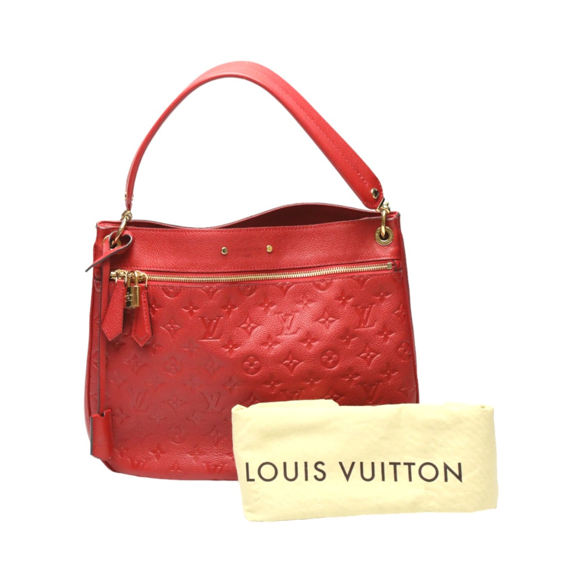 LOUIS VUITTON Handbags
 One-shoulder Monogram Empreinte Spontini Monogram Empreinte M42820 Red LV
 [SS]
 【second hand】 