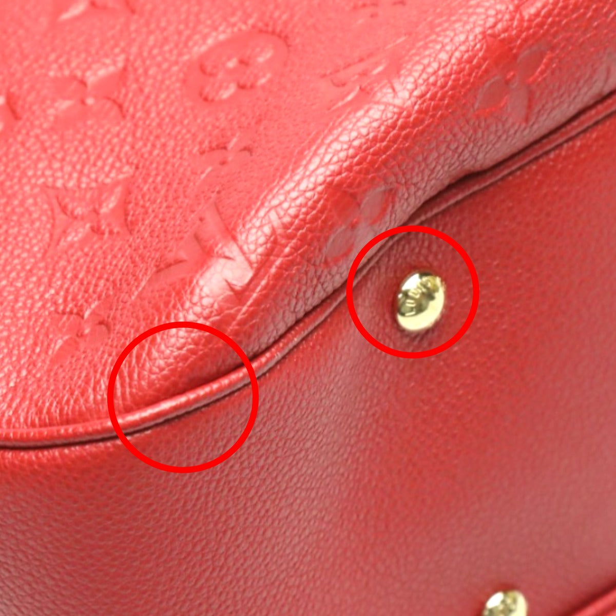 LOUIS VUITTON Handbags
 One-shoulder Monogram Empreinte Spontini Monogram Empreinte M42820 Red LV
 [SS]
 【second hand】 