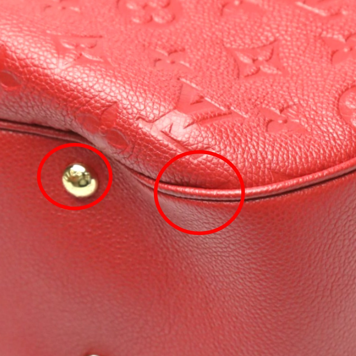 LOUIS VUITTON Handbags
 One-shoulder Monogram Empreinte Spontini Monogram Empreinte M42820 Red LV
 [SS]
 【second hand】 