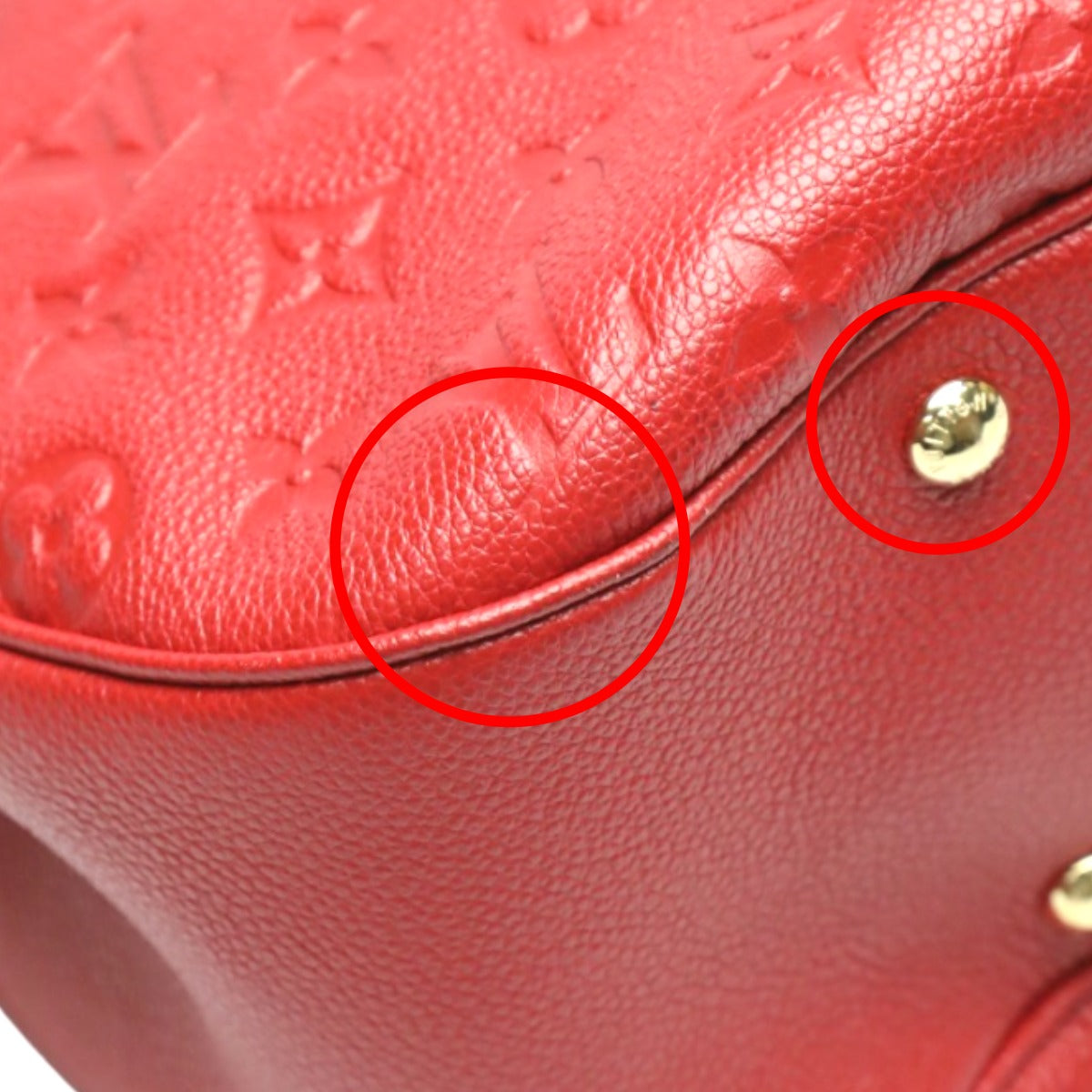 LOUIS VUITTON Handbags
 One-shoulder Monogram Empreinte Spontini Monogram Empreinte M42820 Red LV
 [SS]
 【second hand】 