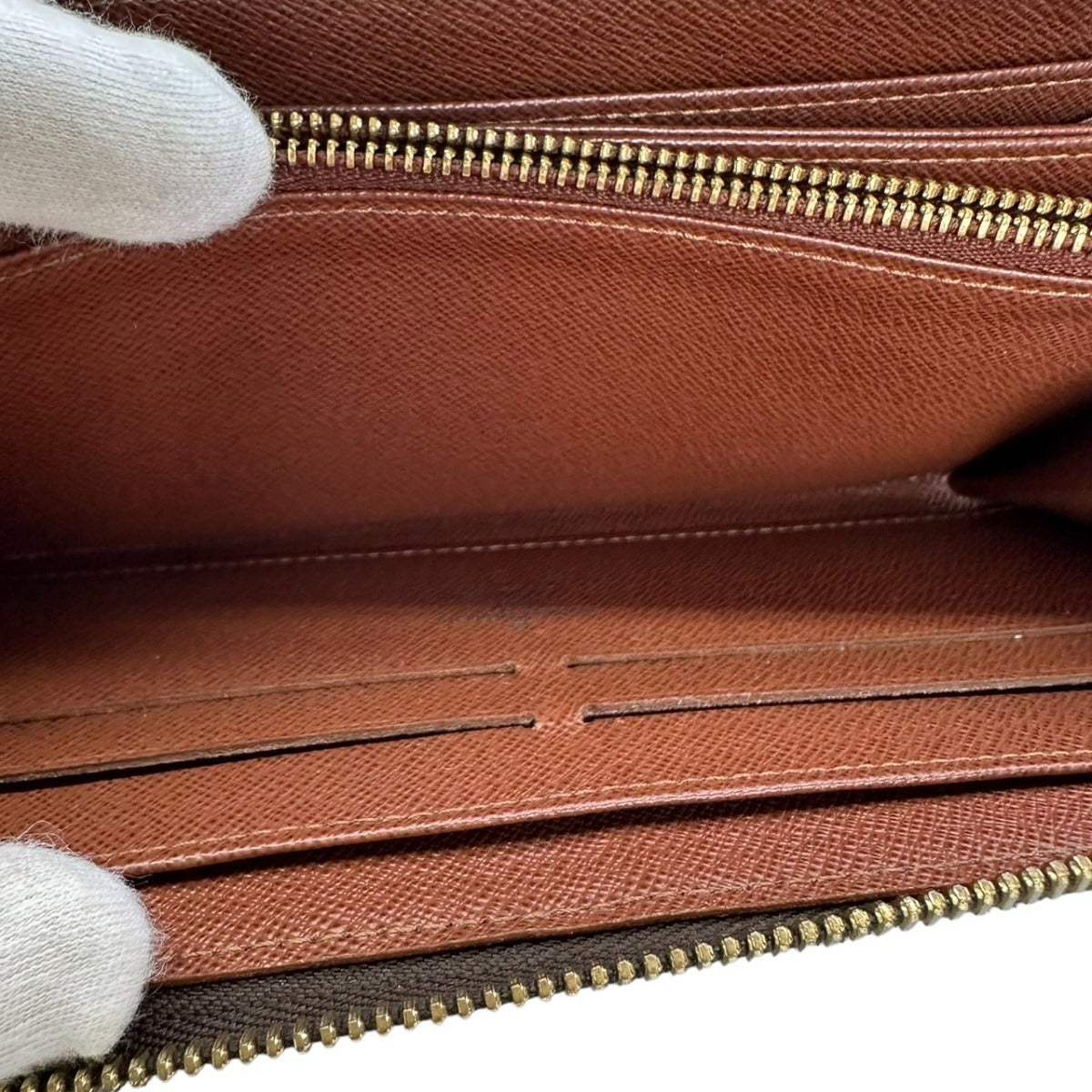 ルイヴィトン LOUIS VUITTON 長財布
 ジッピーウォレット モノグラム ラウンドファスナー モノグラムキャンバス M60017 ブラウン LV
 【SS】
 【中古】