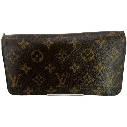 ルイヴィトン LOUIS VUITTON 長財布
 ジッピーウォレット モノグラム ラウンドファスナー M60017  ブラウン LV
 【SS】
 【中古】