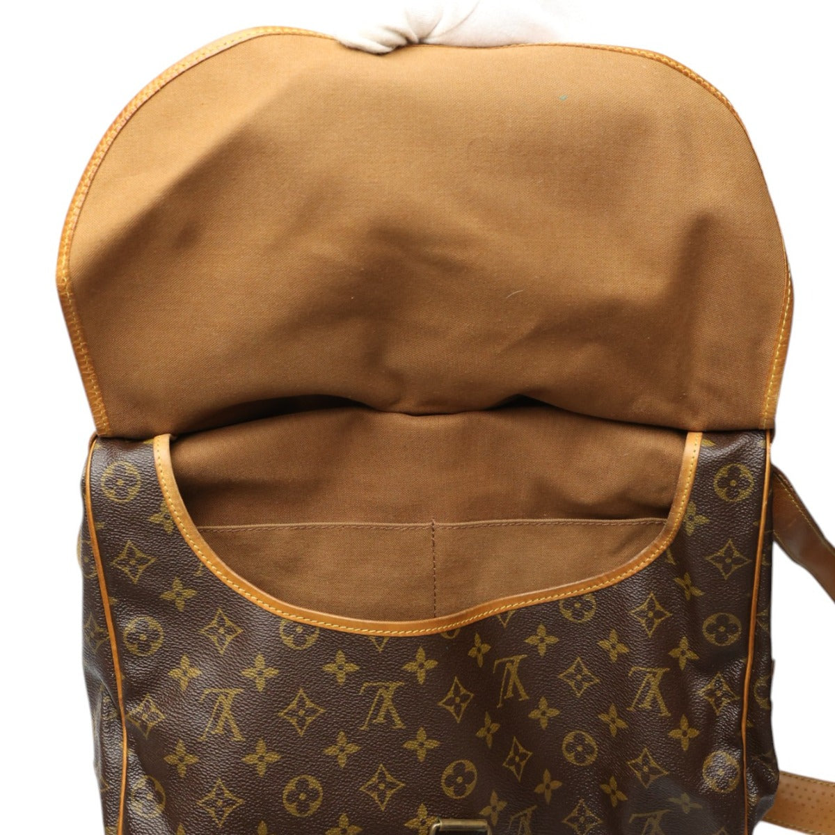 ルイヴィトン LOUIS VUITTON ショルダーバッグ
 ソミュール35 モノグラム 斜めがけ M42254 ブラウン LV
 【SS】
 【中古】