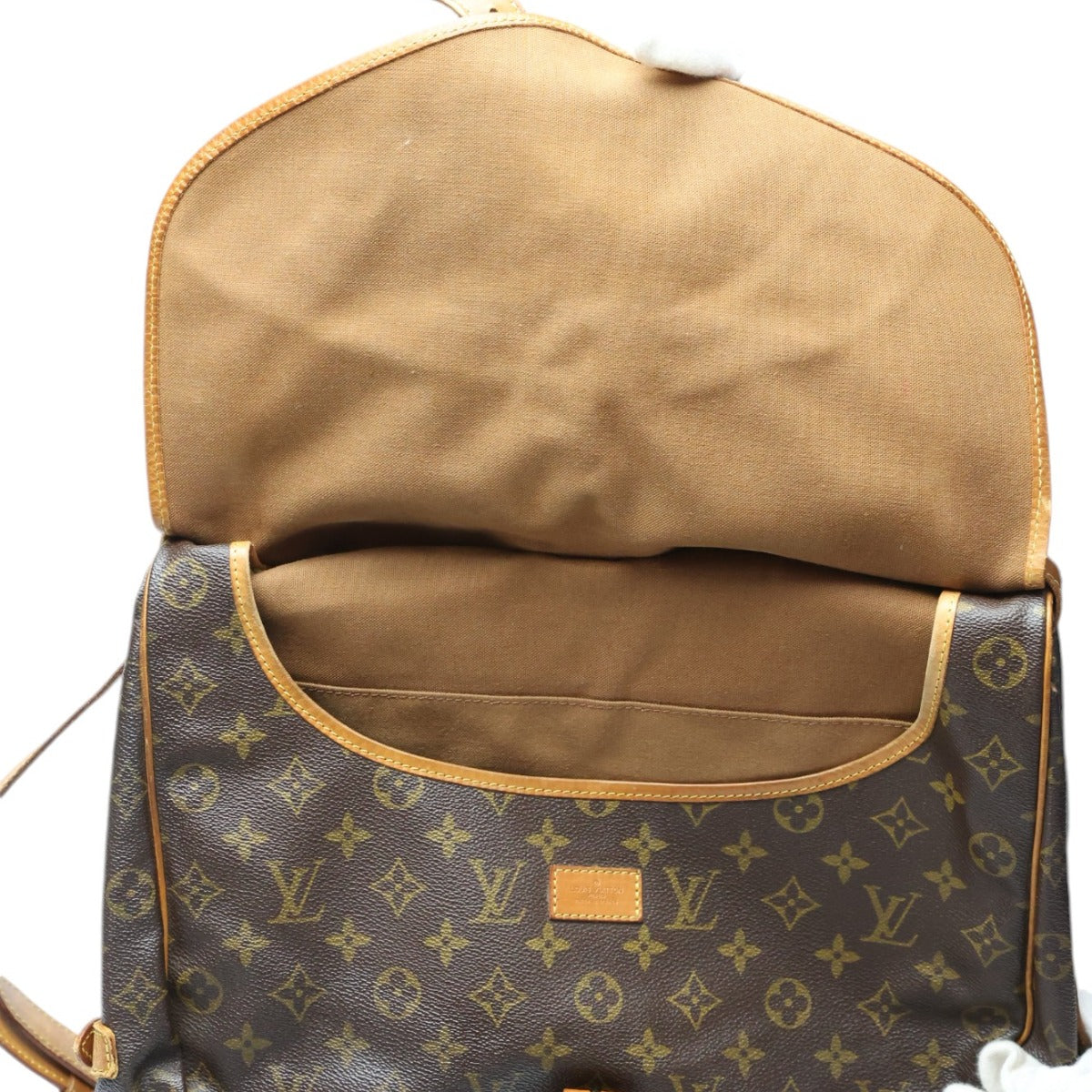 ルイヴィトン LOUIS VUITTON ショルダーバッグ
 ソミュール35 モノグラム 斜めがけ M42254 ブラウン LV
 【SS】
 【中古】