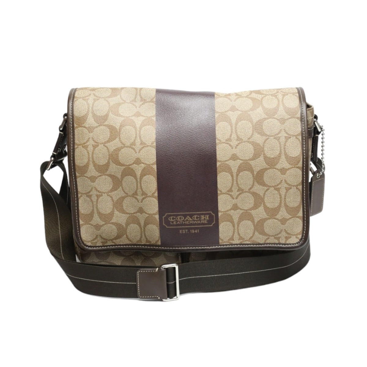 Coach shoulder bag
 Messenger Bag Signature F70432 Brown [SS]
 【second hand】 