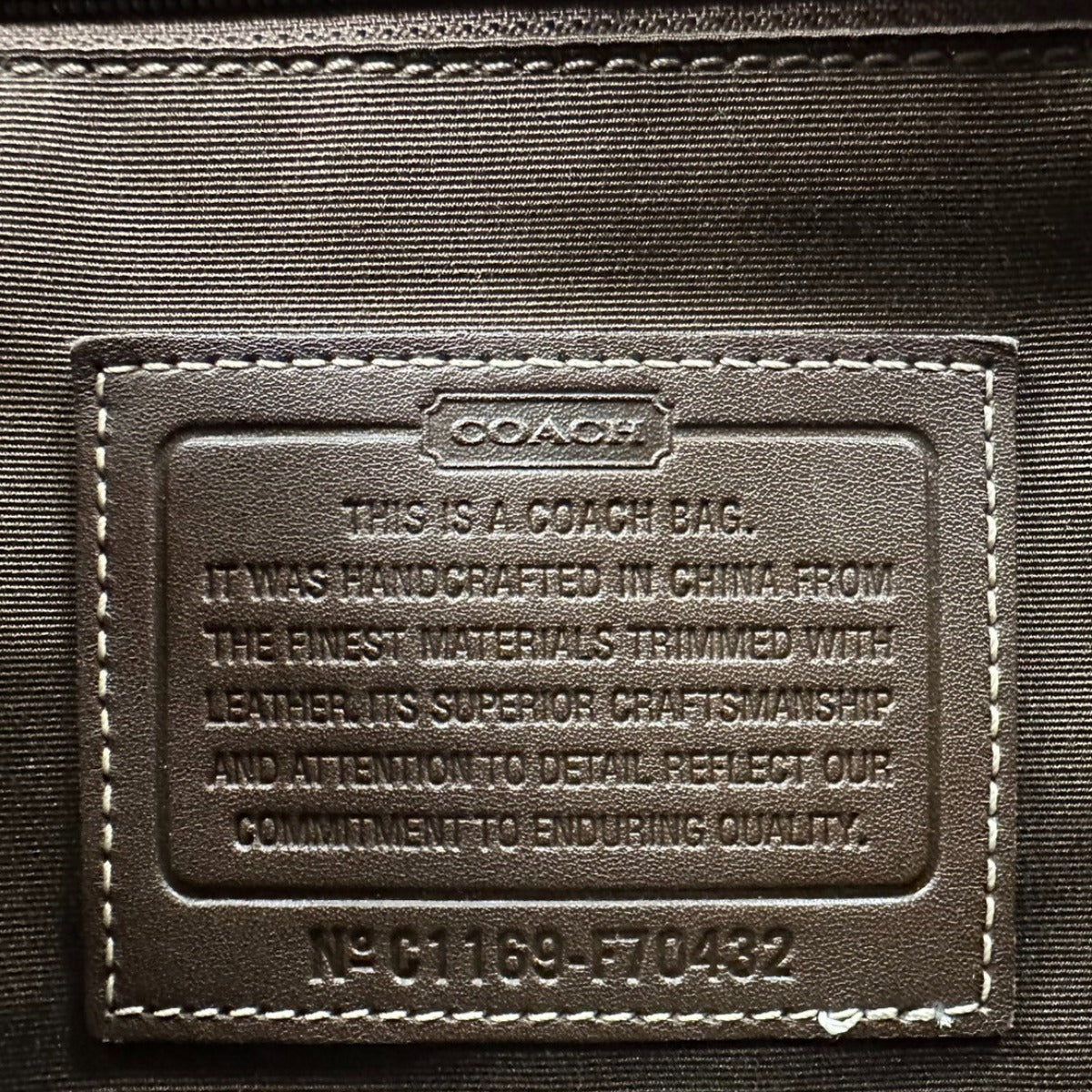 Coach shoulder bag
 Messenger Bag Signature F70432 Brown [SS]
 【second hand】 