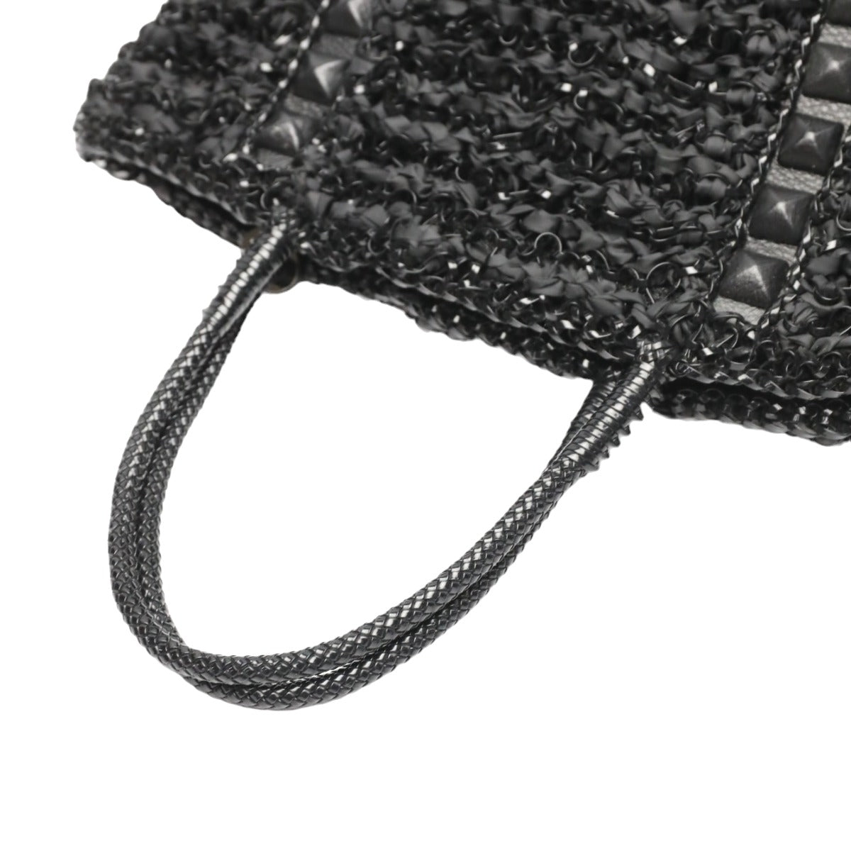 ANTEPRIMA handbags
 
Tote bag, ribbon braid, studs, wire bag, wire, black [SS]
 【second hand】 