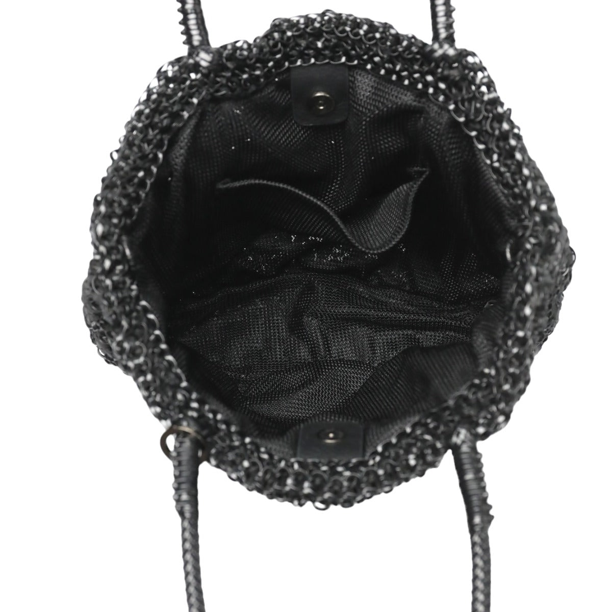 ANTEPRIMA handbags
 
Tote bag, ribbon braid, studs, wire bag, wire, black [SS]
 【second hand】 