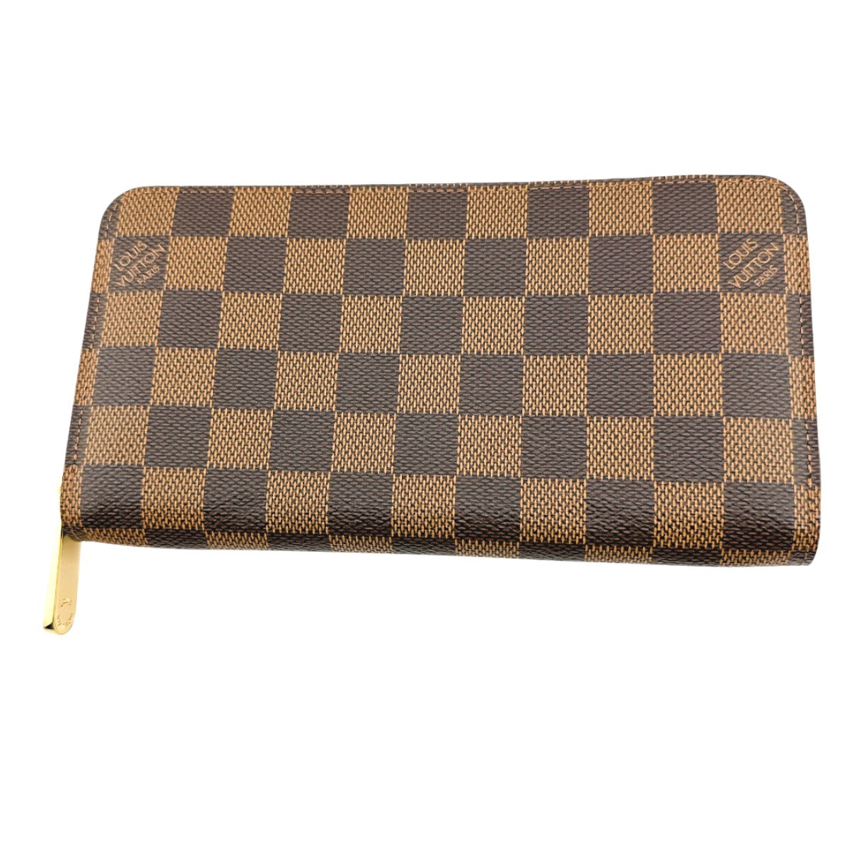 ルイヴィトン LOUIS VUITTON 長財布
 ラウンドファスナー ダミエ  ジッピーウォレット ダミエキャンバス N60015 エベヌ LV
 【中古】