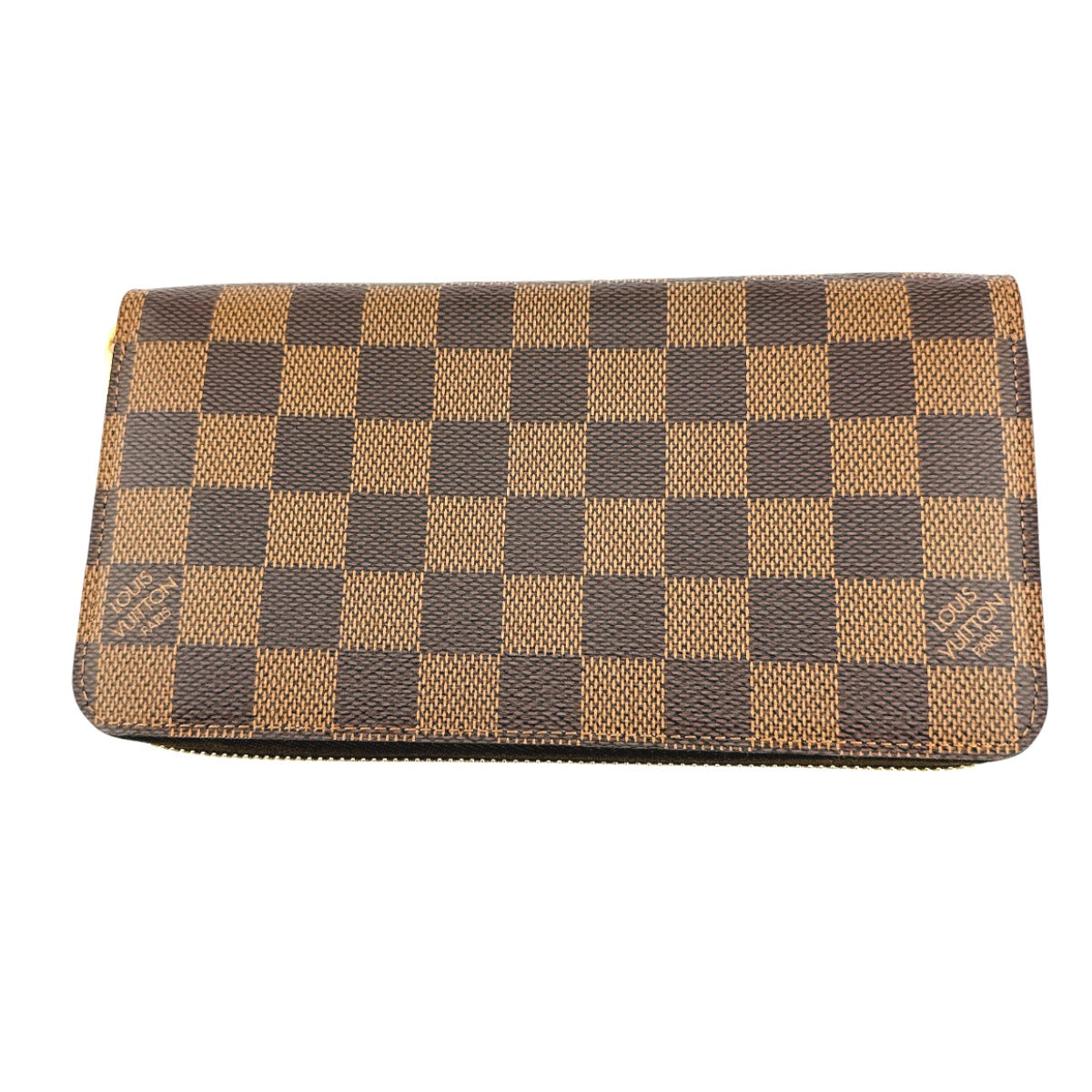 ルイヴィトン LOUIS VUITTON 長財布
 ラウンドファスナー ダミエ  ジッピーウォレット ダミエキャンバス N60015 エベヌ LV
 【中古】