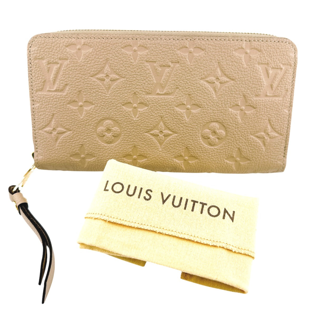 ルイヴィトン LOUIS VUITTON 長財布
 ラウンドファスナー モノグラム ジッピーウォレット モノグラムアンプラント M60746 デュンヌ LV
 【SS】
 【中古】