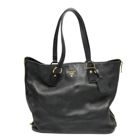 PRADA Tote Bag
 Tote bag leather black [SS]
 【second hand】 