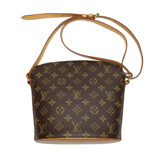 ルイヴィトン LOUIS VUITTON ショルダーバッグ
 ショルダーバッグ モノグラム　 ドルーオ  モノグラムキャンバス M51290 ブラウン LV
 【SS】
 【中古】