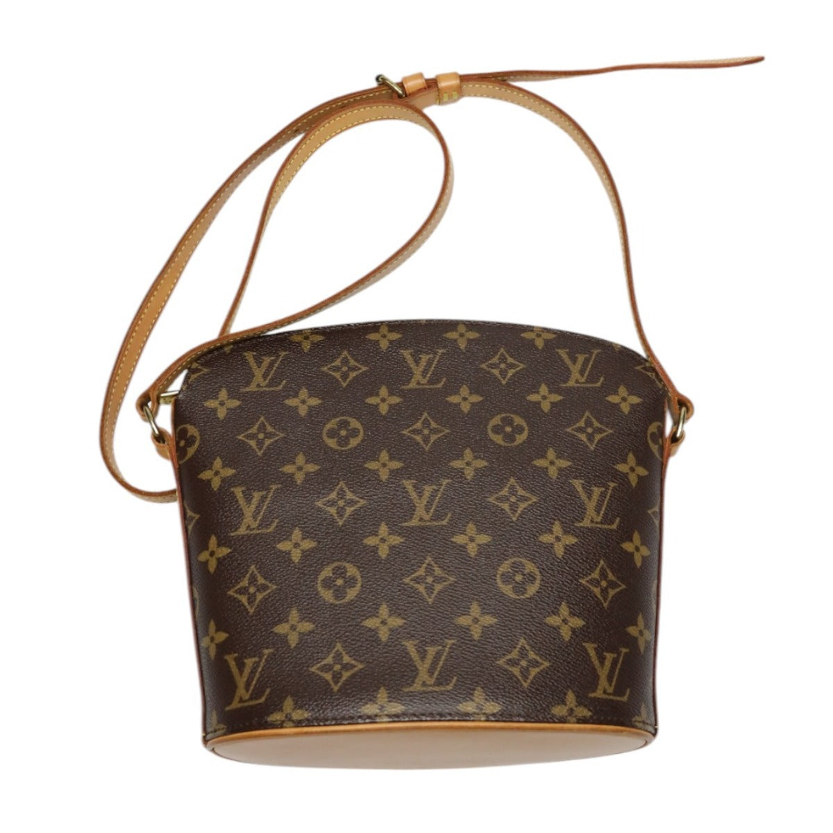 ルイヴィトン LOUIS VUITTON ショルダーバッグ
 ショルダーバッグ モノグラム　 ドルーオ  モノグラムキャンバス M51290 ブラウン LV
 【SS】
 【中古】