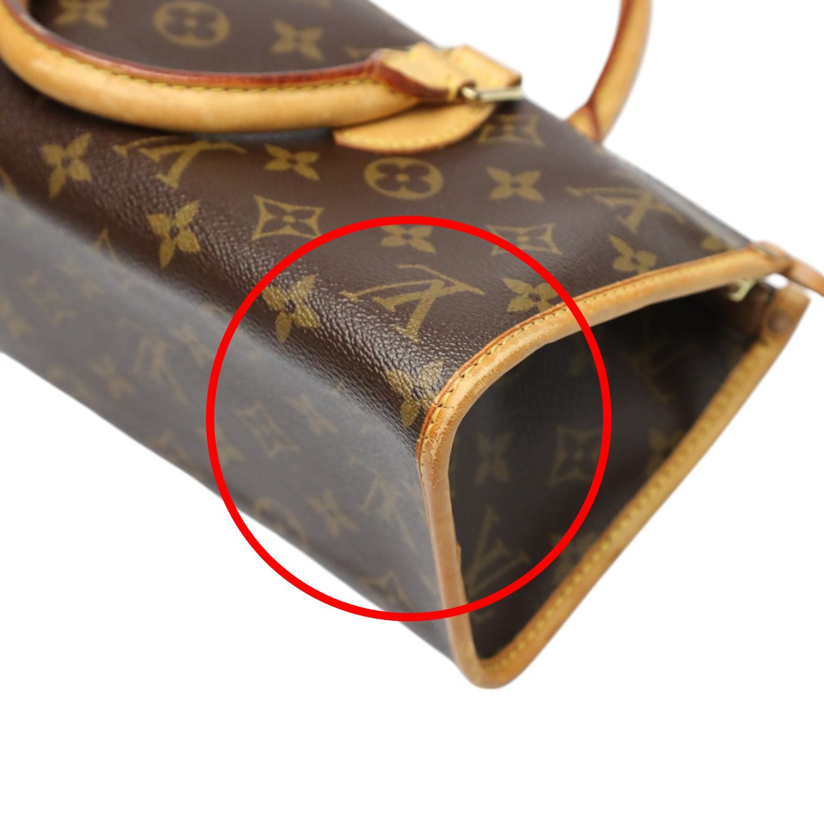 ルイヴィトン LOUIS VUITTON ハンドバッグ
 ハンドバッグ モノグラム ポパンクール モノグラムキャンバス M40009 ブラウン LV
 【SS】
 【中古】