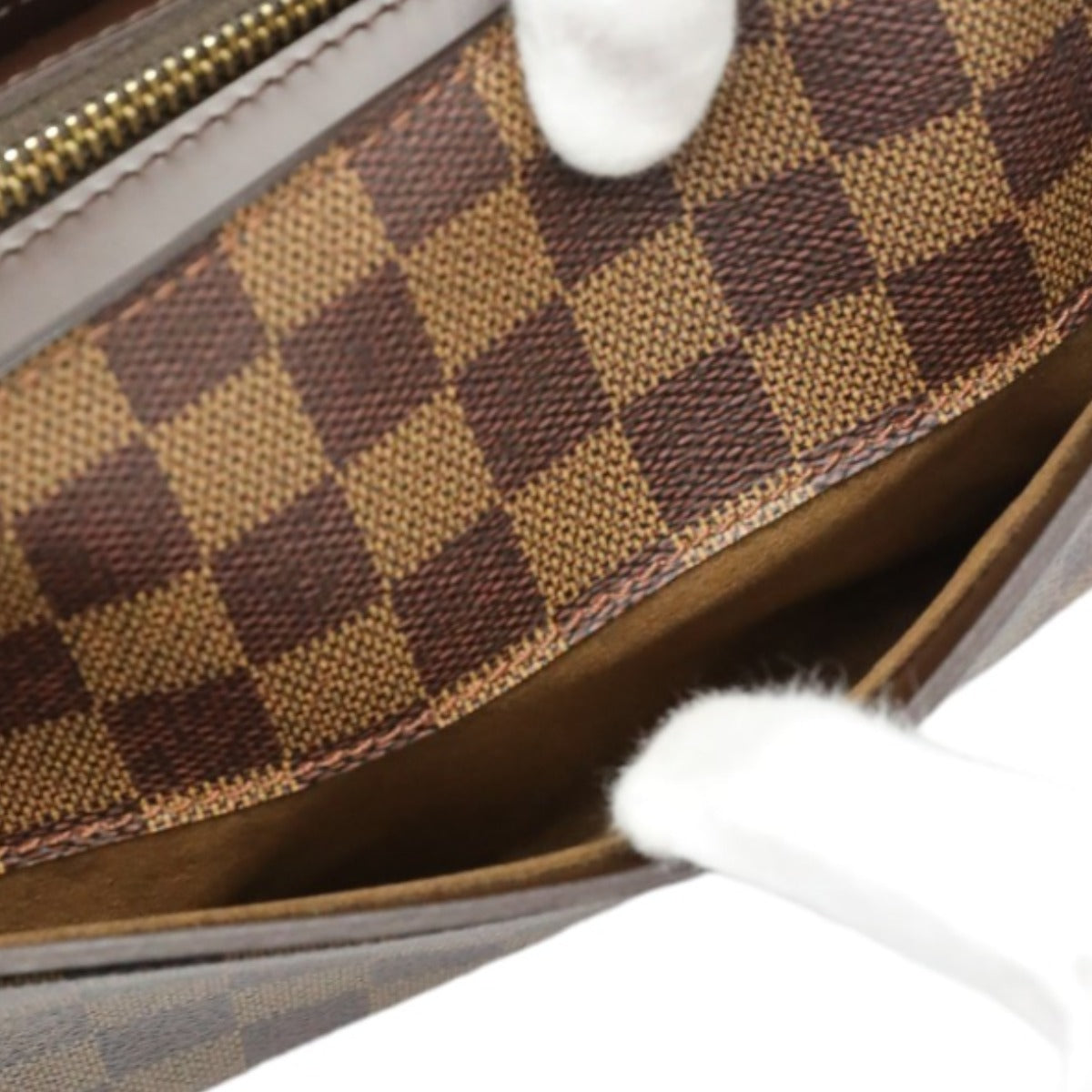 Louis Vuitton LOUIS VUITTON Second Bag
 Damier Ebene Saint Louis Damier Canvas Clutch Bag N51993 Brown LV
 [SS]
 【second hand】 