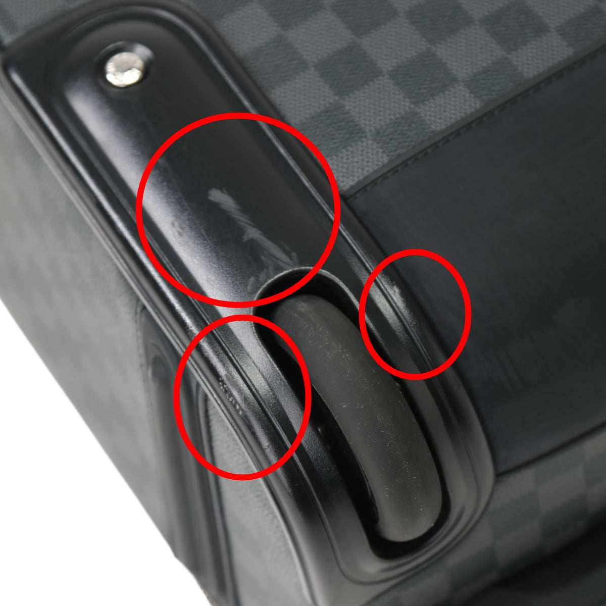 LOUIS VUITTON Carry Bag
 Damier Pegasus 55 Wheeled Suitcase in Damier Graphite Canvas N23300 Grey LV
 [SS]
 【second hand】 