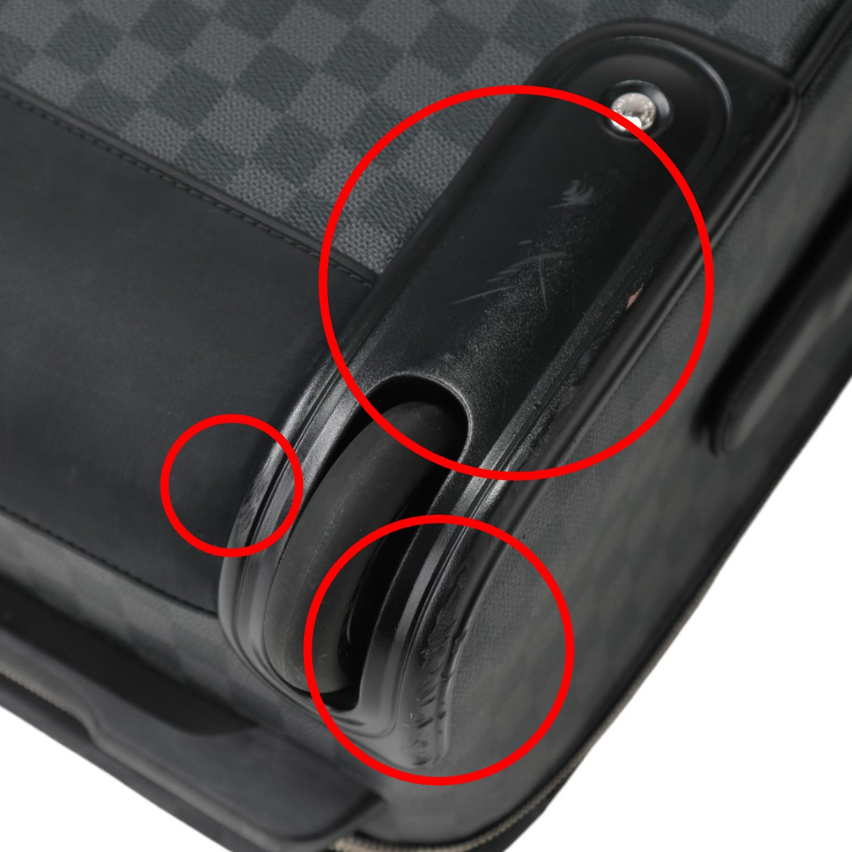 LOUIS VUITTON Carry Bag
 Damier Pegasus 55 Wheeled Suitcase in Damier Graphite Canvas N23300 Grey LV
 [SS]
 【second hand】 