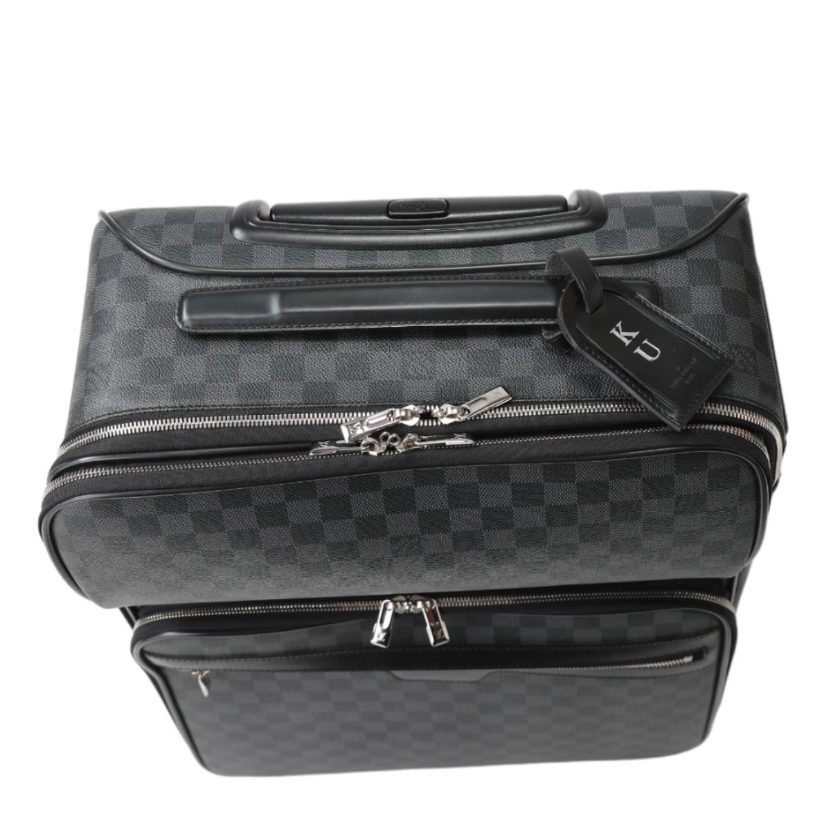 LOUIS VUITTON Carry Bag
 Damier Pegasus 55 Wheeled Suitcase in Damier Graphite Canvas N23300 Grey LV
 [SS]
 【second hand】 