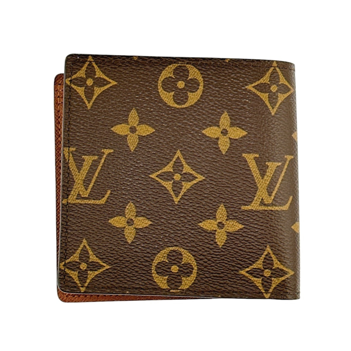 ルイヴィトン LOUIS VUITTON 二つ折り財布
 マルコ モノグラム 小銭入れ付き モノグラムキャンバス M61675 ブラウン LV
 【SS】
 【中古】