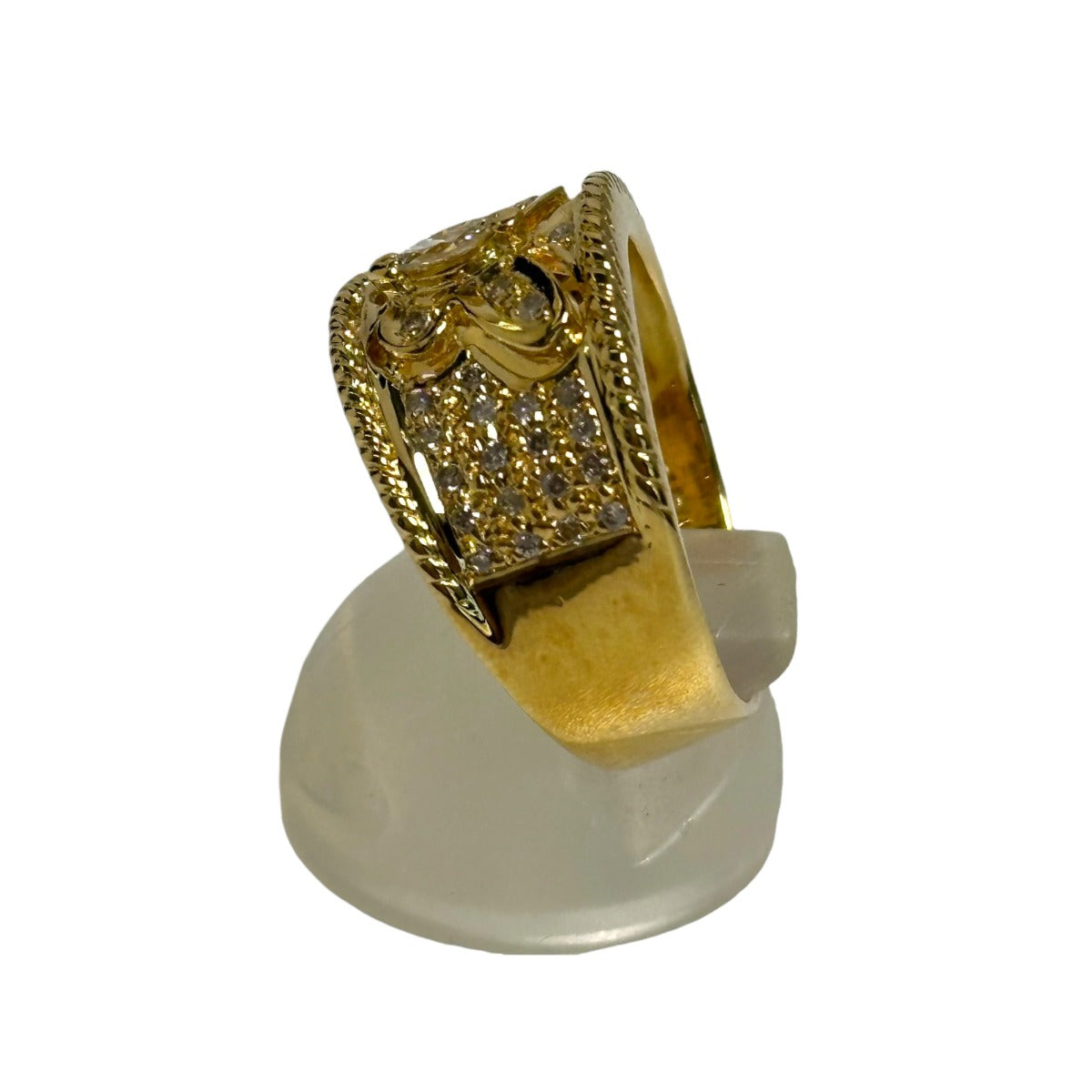 Rings
 K18YG Size 14 Diamond K18 Yellow Gold Ring Gold [SS]
 【second hand】 