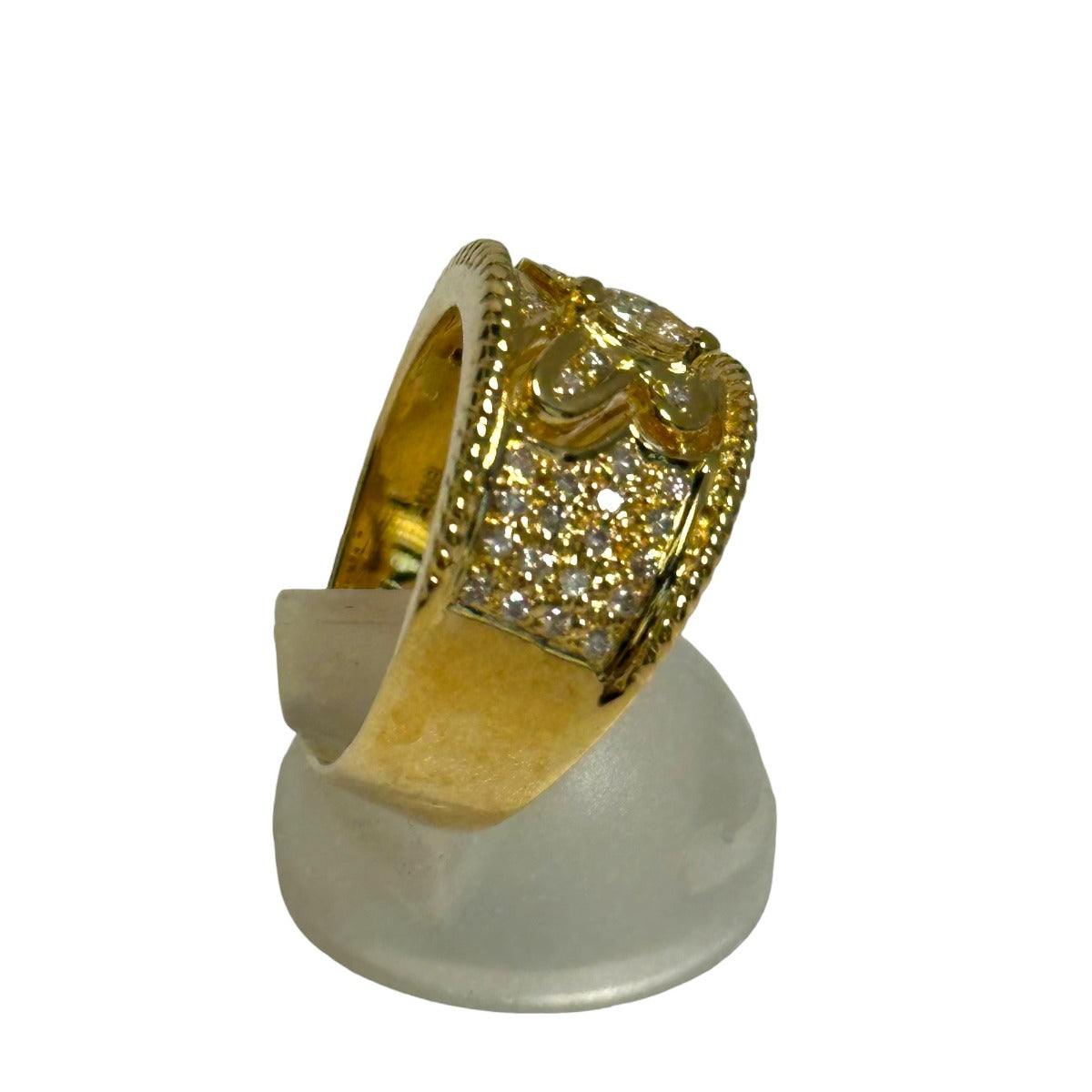 Rings
 K18YG Size 14 Diamond K18 Yellow Gold Ring Gold [SS]
 【second hand】 