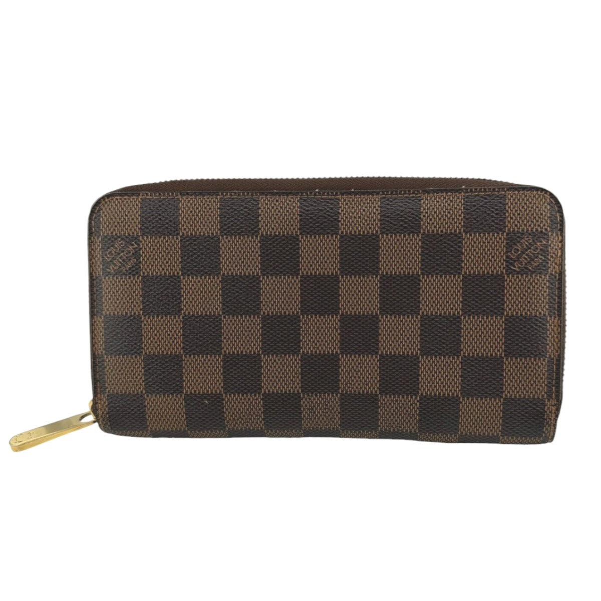 ルイヴィトン LOUIS VUITTON 長財布
 ジッピー・ウォレット ダミエ ラウンドファスナー ダミエキャンバス N60015 エベヌ  LV
 【SS】
 【中古】