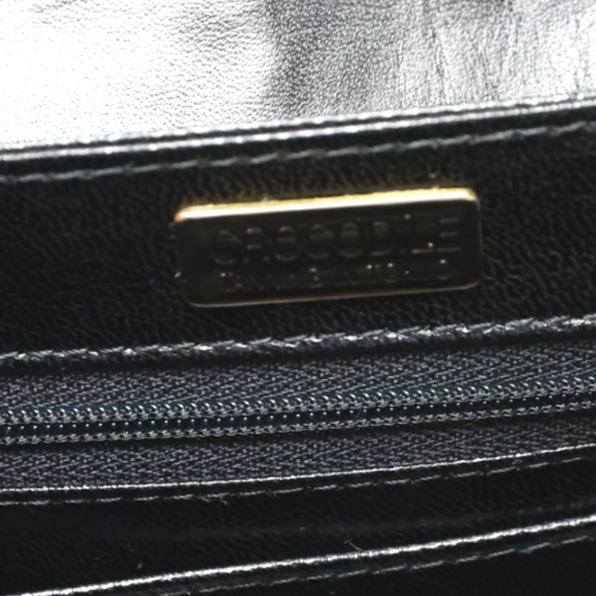 クロコダイル CROCODILE ハンドバッグ
 ショルダーバッグ JRA 2WAYバッグ クロコダイル ブラック 【SS】
 【中古】