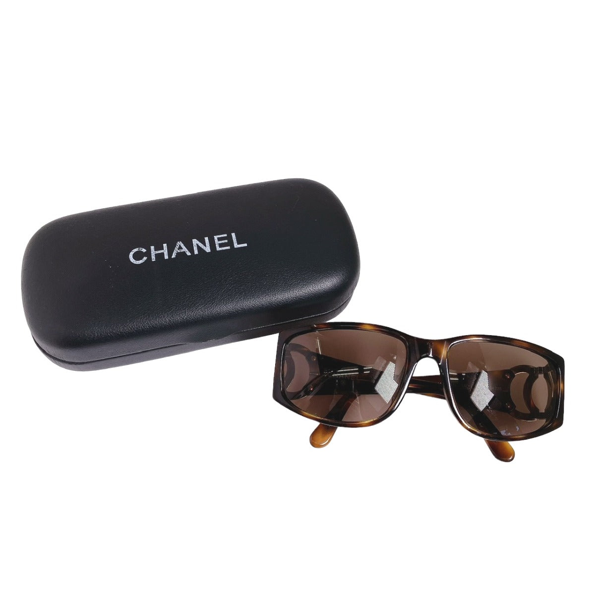 CHANEL Sunglasses
 Sunglasses 02461 91235 Coco Mark Plastic Dark Brown [SS]
 【second hand】 