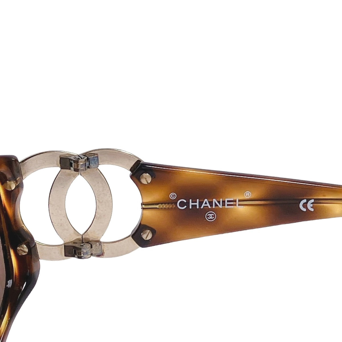 CHANEL Sunglasses
 Sunglasses 02461 91235 Coco Mark Plastic Dark Brown [SS]
 【second hand】 