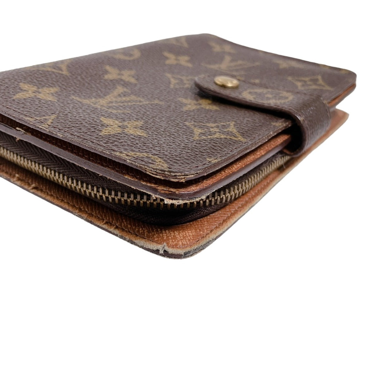 LOUIS VUITTON Bi-fold wallet
 Porto Papier Zip Monogram Coin Purse Monogram Canvas M61207 Brown LV
 [SS]
 【second hand】 