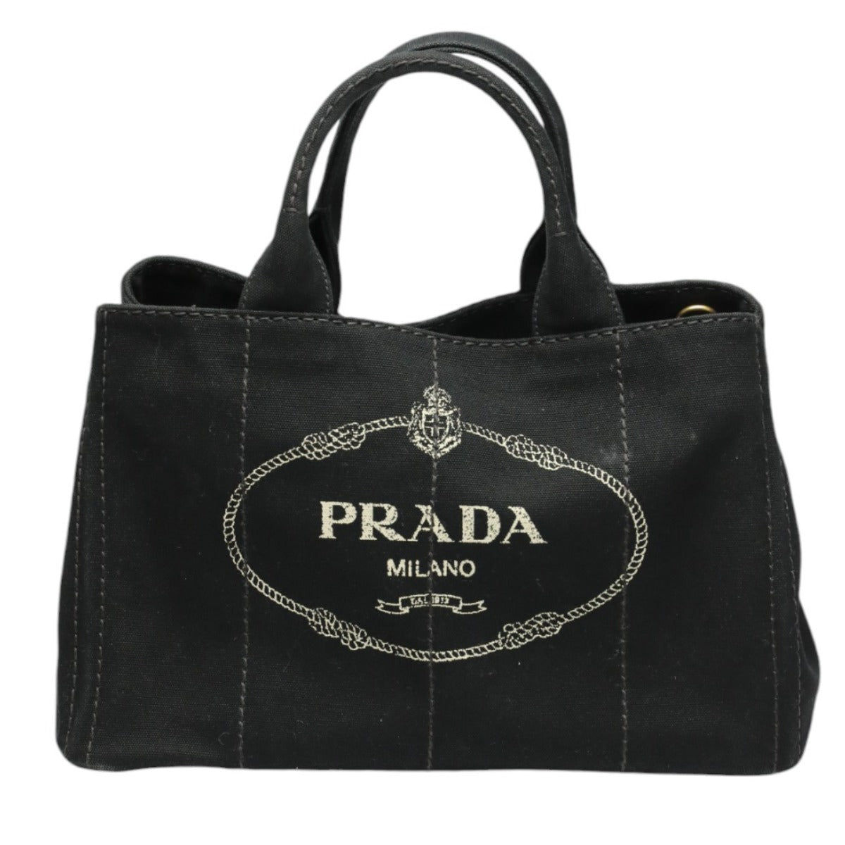 プラダ PRADA トートバッグ
 2WAYバッグ ショルダーバッグ カナパGM キャンバス 1BG642 ブラック 【SS】
 【中古】